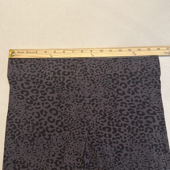 Soma Black Leopard Print Leggings Size M - Picture 3 of 9